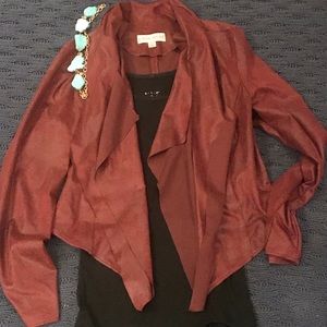 Moto - like jacket burgundy